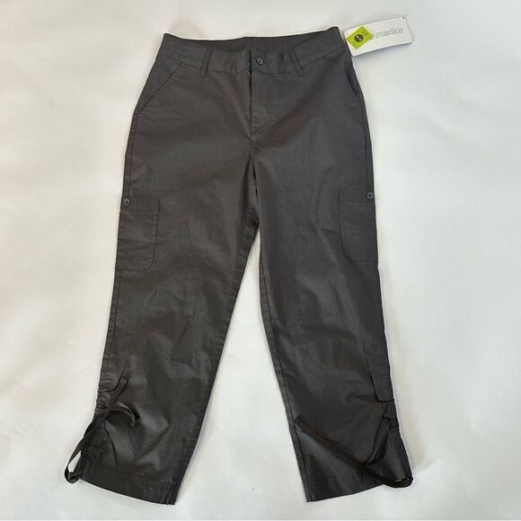 Marika Skylar Capri Pants in Forged Iron, Size S - Picture 9 of 11